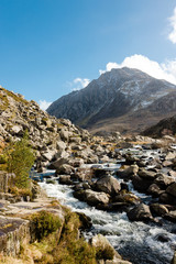 Fototapeta na wymiar Mountains and Streams in Snowdonia