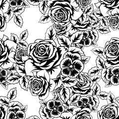 seamless monochrome pattern