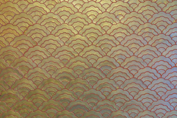 Golden wave pattern from China