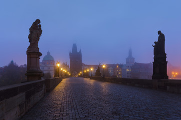 Charles bridge in Prague - Czech Republic