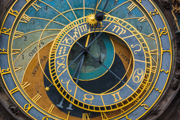 Old Astronomical clock in Prague - Czech Republic