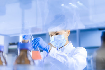 Female scientist in the CDC laboratory