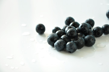 Close up Group of Fresh Blueberries