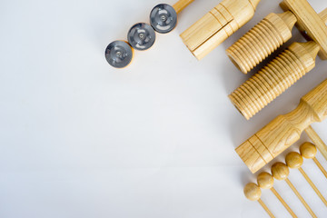 a group of musical instruments
