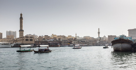 Fototapeta premium Dubai old harbour panorama