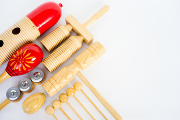 a group of musical instruments