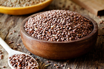 Bowls Of Organic Lentils