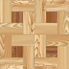 Wood floor parquet seamless pattern. Vector illustration