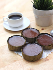 Nian Gao or glutinous rice cake with Good Luck in Chinese words