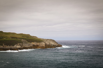 beautiful and rocky green coastline for the holidays

