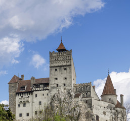 Fototapeta na wymiar Bran Castle famous for the myth of Dracula, Brasov, Romania