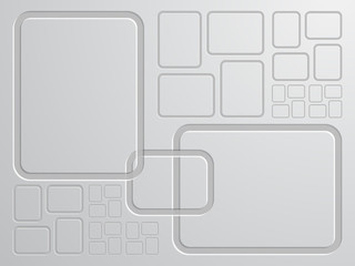 Abstract Square Shape background in gray color