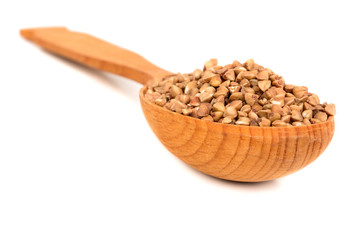 Buckwheat in spoonful