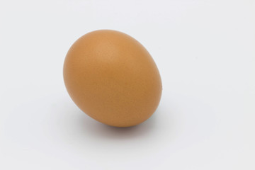 Egg isolated on white background.