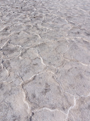 Bottom of the Badwater Basin in Death Valley National park in USA