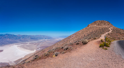 Aerial view from Dante's View at Death Valley National park in USA Nevada