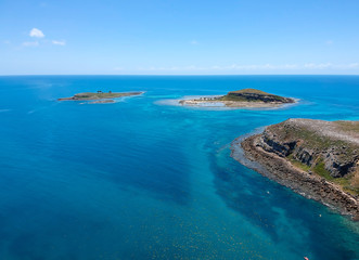 Fototapeta na wymiar Drone view of Abrolhos, Bahia, Brazil