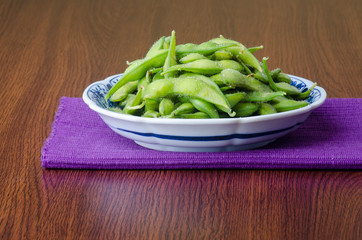 japanese cuisine. japanese soybean on the background