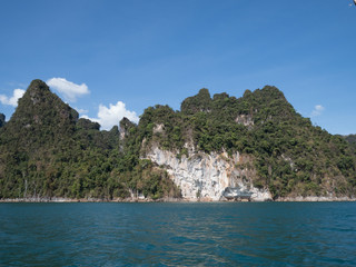 Obraz premium Boat trip to Khao Sok National Park, Thailand