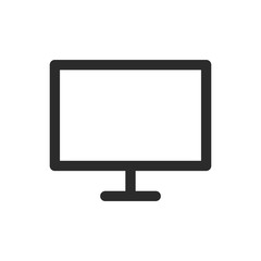 PC Icon in trendy flat style isolated on white background. Computer symbol for your web site design. Vector illustration