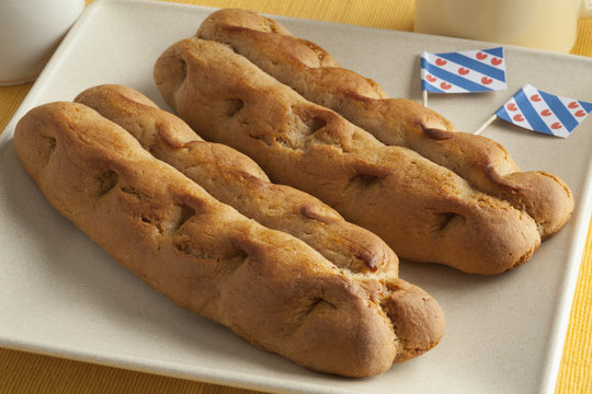 Typical Dutch soft spice bread made in the province of Friesland