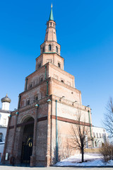 Fototapeta premium soyembika tower in the Kazan Kremlin