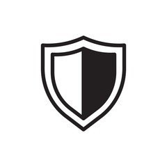 double security shield filled vector icon. Modern simple isolated sign. Pixel perfect vector  illustration for logo, website, mobile app and other designs