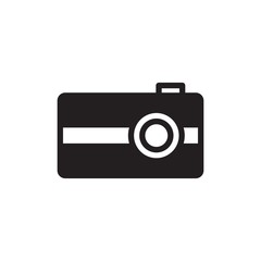 digital camera  filled vector icon. Modern simple isolated sign. Pixel perfect vector  illustration for logo, website, mobile app and other designs