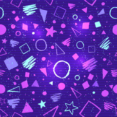 Seamless ultraviolet geometric pattern