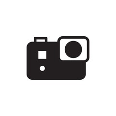 action camera, video camera filled vector icon. Modern simple isolated sign. Pixel perfect vector  illustration for logo, website, mobile app and other designs