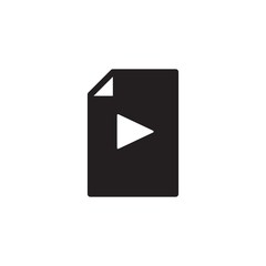 video file filled vector icon. Modern simple isolated sign. Pixel perfect vector  illustration for logo, website, mobile app and other designs