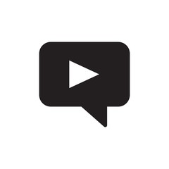 video message filled vector icon. Modern simple isolated sign. Pixel perfect vector  illustration for logo, website, mobile app and other designs