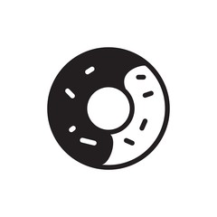 donuts filled vector icon. Modern simple isolated sign. Pixel perfect vector  illustration for logo, website, mobile app and other designs