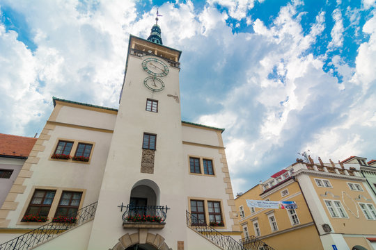 Strade e piazze della citt&agrave; di Kromeriz in Repubblica Ceca
