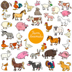 cartoon farm animal characters big set © Igor Zakowski