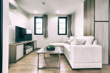 Living room interior - vintage filter