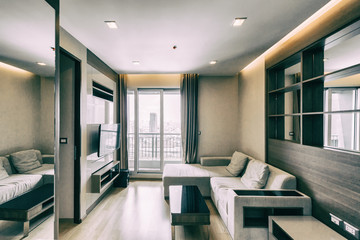 Living room interior - vintage filter