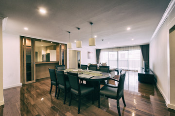 Living room interior - vintage filter