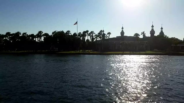 Skyline of University of Tampa on February 3, 2017 in Tampa, Florida. UT has approximately 8,310 students from 50 U.S. states and 140 countries. 