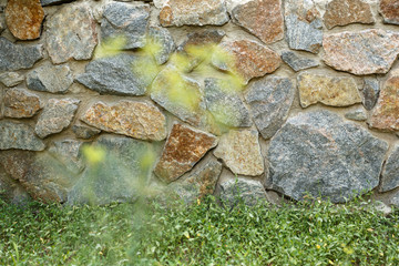 Rock wall close up, wild rocks