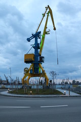 Crane port cargo