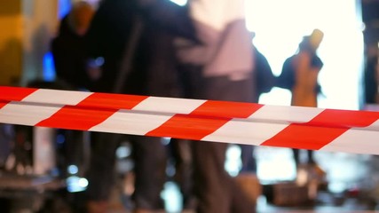 Line police city danger