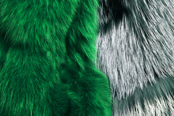 Luxury and elegant fluffy clothes. Artificial fur for texture background