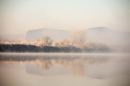 Morning On The River Early Morning Fog