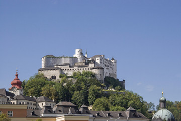 Fototapeta na wymiar Die Festung Hohensalzburg in Österreich