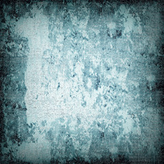 Fototapeta premium Dark turquoise grunge background. The texture of the old surface. Abstract pattern of cracks, scuffs, dust