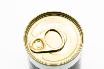 cost-up can and top-up view isolated on white background. It copy space and selection focus.