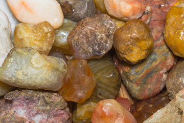 texture of multicolored stones
