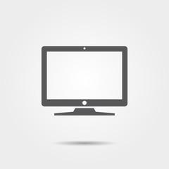 LCD TV Vector Icon