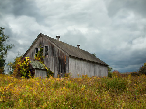 old weathered barn